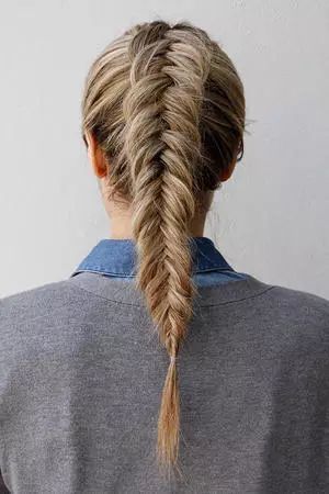 workout hairstyles tight fish braid